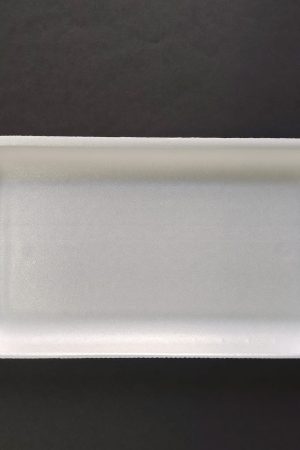 BANDEJA PS EXPANDIDO (TELGOPOR) BLANCA PAQ X 100 U