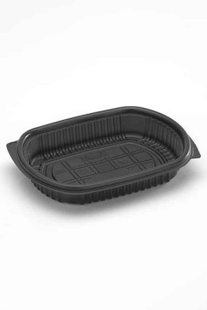 BANDEJA SUSHI NEG C/TAPA CRISTAL PAQ X 100 U